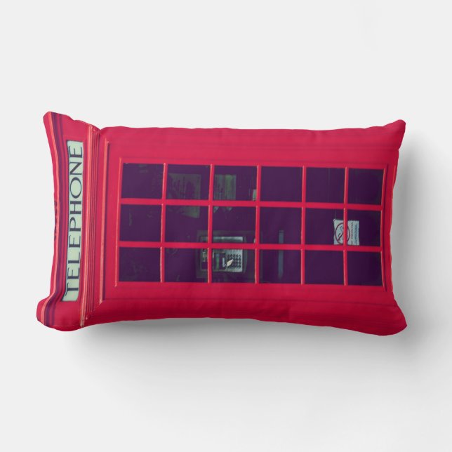 Original british phone box lumbar cushion (Front)