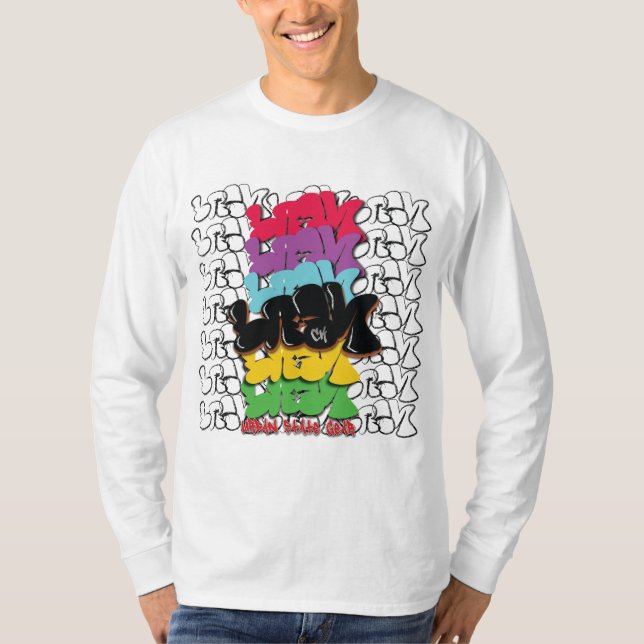 Original Bubble Letter LASH Long Sleeve Shirt (Front)