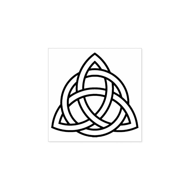 Original Celtic Triquetra Knot black icon Rubber Stamp (Imprint)