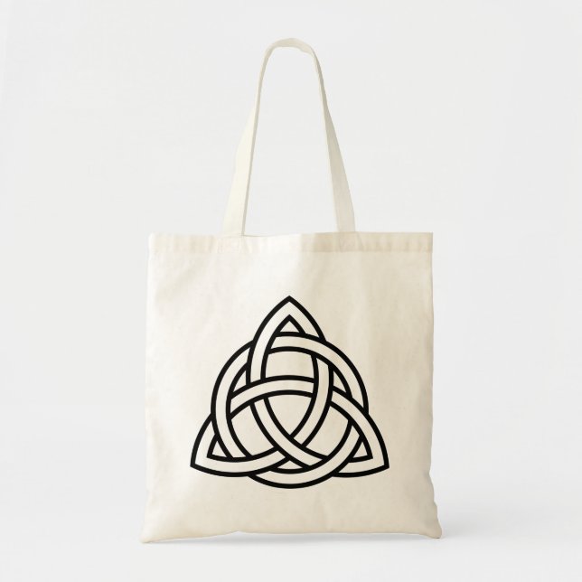 Original Celtic Triquetra Knot black icon Tote Bag (Front)