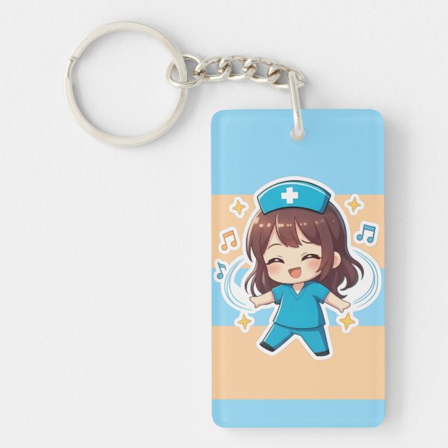 Original Chibi Nurse 2.0 - Pulse of Joy Key Ring (Front)