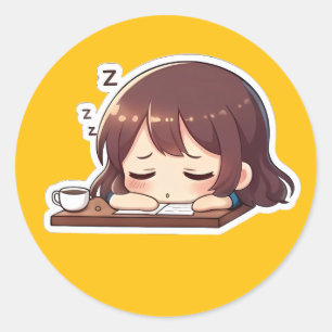 Original Chibi Nurse 2.0 - System Recharge Classic Round Sticker
