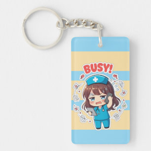 Original Chibi Nurse 3.0 - Busy Key Ring