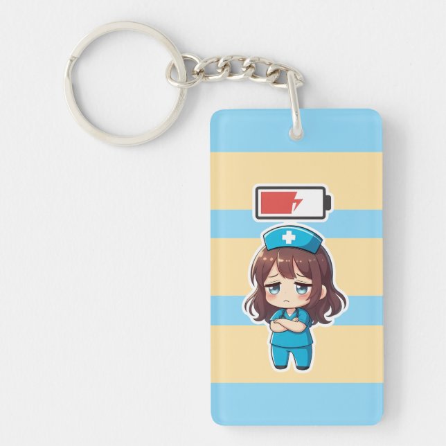 Original Chibi Nurse 3.0 - Powerless Key Ring (Front)