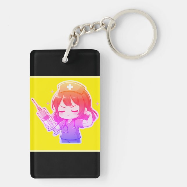 Original Chibi Nurse - Medical Power Key Ring (Back)