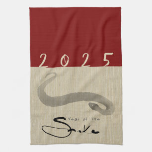 Original Chinese Snake Year 2025 choose colour KT3 Tea Towel