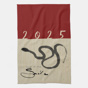 Original Chinese Snake Year 2025 choose colour KT4 Tea Towel