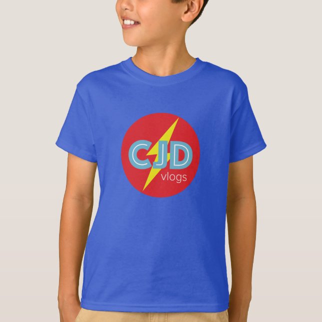 Original CJDvlogz Boy's T-Shirt (Front)