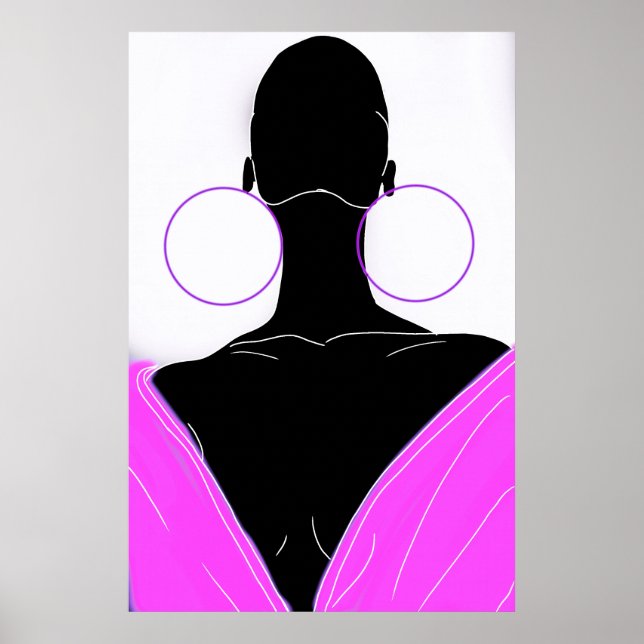Original cobbles - deep pink poster (Front)