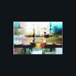 Original Colourful Abstract Art By Dushan Canvas Print<br><div class="desc">Abstract landscape modern digital art by dushan,  signed,  dushan 23 on lower left.</div>