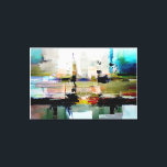 Original Colourful Abstract Art By Dushan Canvas Print<br><div class="desc">Abstract landscape modern digital art by dushan,  signed,  dushan 23 on lower left.</div>