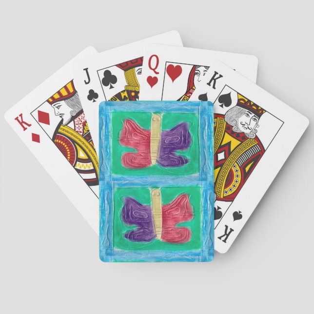 Original Colourful Butterfly | Basic | Flip |  Playing Cards (Back)