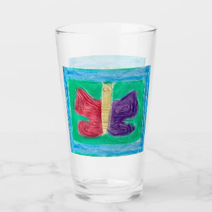 Original Colourful Butterfly Centre Glass