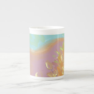 Original Contemporary “The Lake” Artwork  Bone China Mug