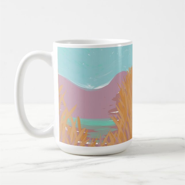 Original Contemporary “The Lake” Artwork  Coffee Mug (Left)