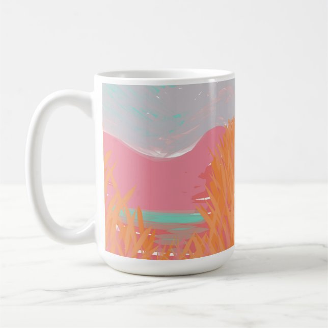 Original Contemporary “The Lake” Artwork  Coffee Mug (Left)