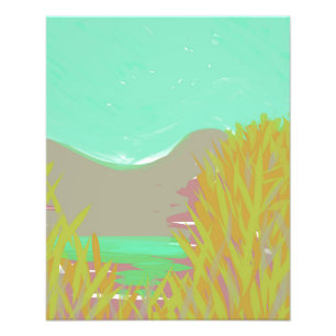 Original Contemporary “The Lake” Artwork  Photo Print