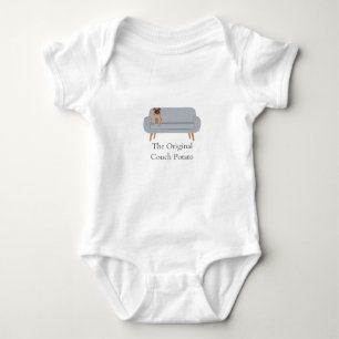 Original Couch Potato Pug Baby t shirt