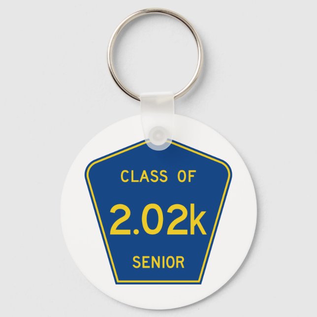 Original County Route sign | Class of 2020 Senior Key Ring (Front)
