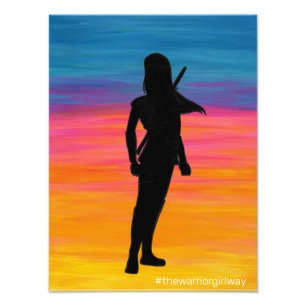 Original cover art from "The Warrior Girl Way" Photo Print