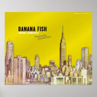 Original Cover of Banana Fish Anime  Poster