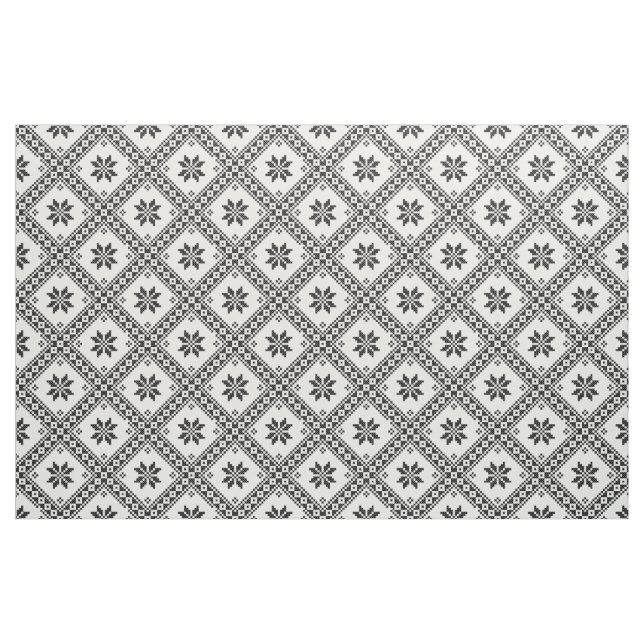 Original cross-stitch design seamless pattern fabric (Fat Quarter)