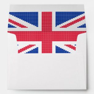 Original cross-stitch design Union Jack Envelope