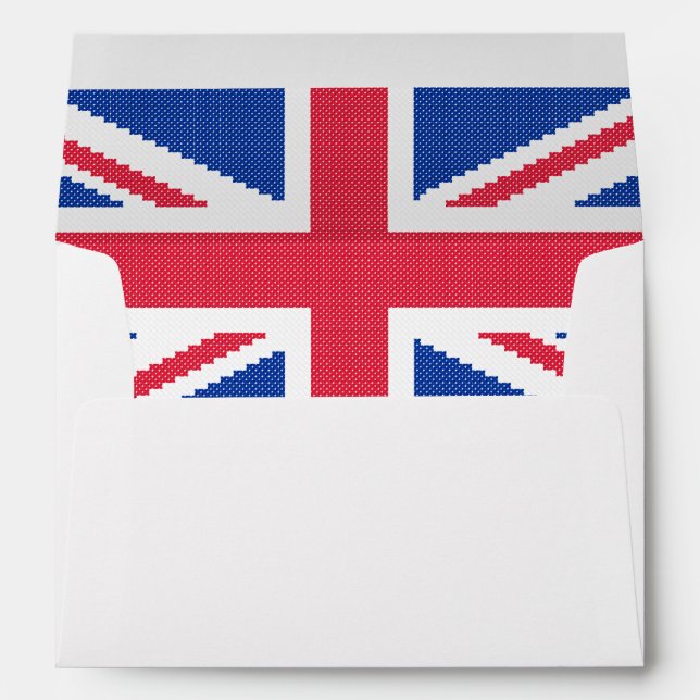 Original cross-stitch design Union Jack Envelope (Back (Bottom))