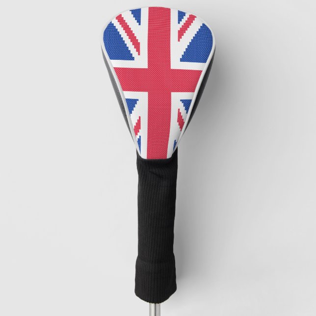 Original cross-stitch design Union Jack Golf Head Cover (Front)