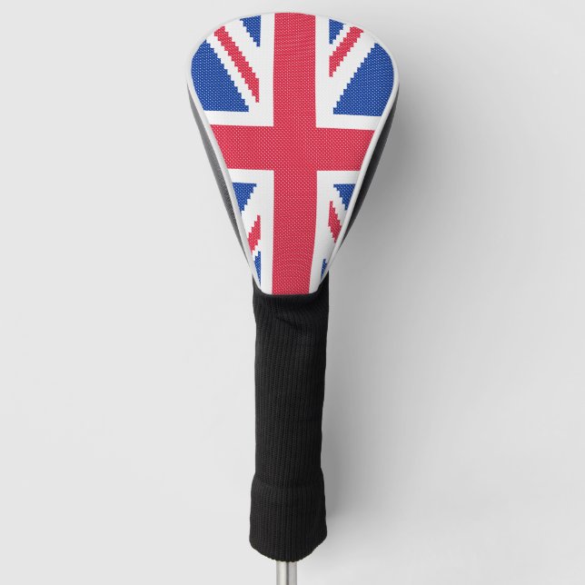 Original cross-stitch design Union Jack Golf Head Cover (Front)