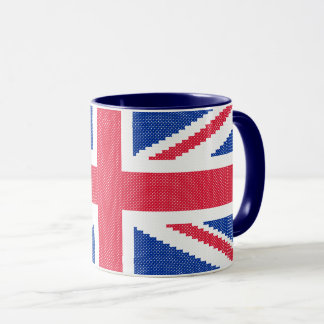 Original cross-stitch design Union Jack Mug