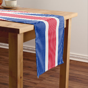 Original cross-stitch design Union Jack Short Table Runner