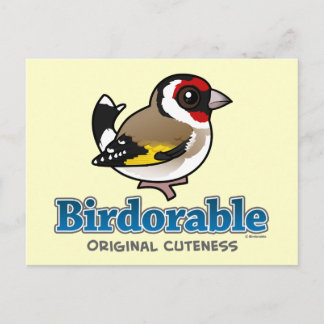Original Cuteness European Goldfinch Postcard