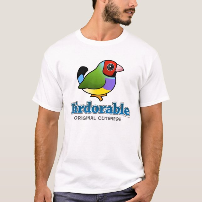 Original Cuteness Gouldian Finch T-Shirt (Front)