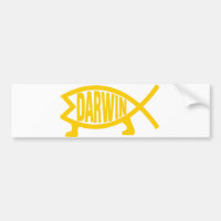 Original Darwin Fish (Mustard)