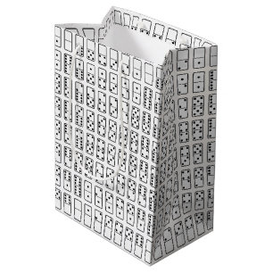 Original design black and white Domino symbols Medium Gift Bag