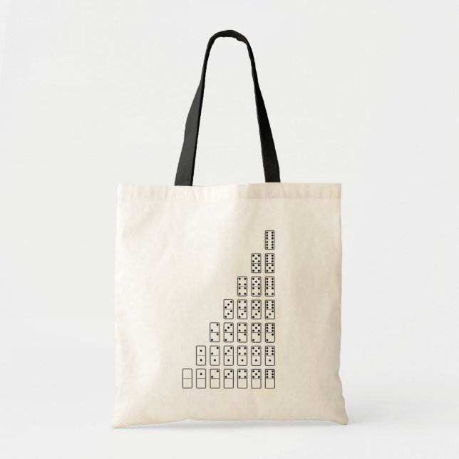 Original design black and white Domino symbols Tote Bag (Front)