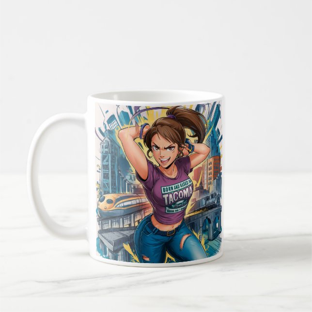 Original design by Fred Tripp of Anime girl " bo Coffee Mug (Left)