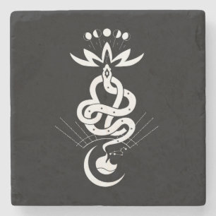 Original design for 2025 Snake printing, Lion Stone Coaster