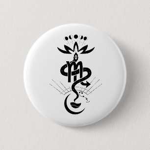 Original design for 2025 Snake printing, Scorpio 6 Cm Round Badge