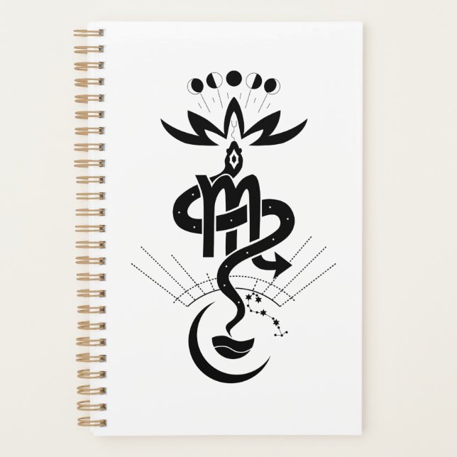 Original design for 2025 Snake printing, Scorpio Planner (Front)