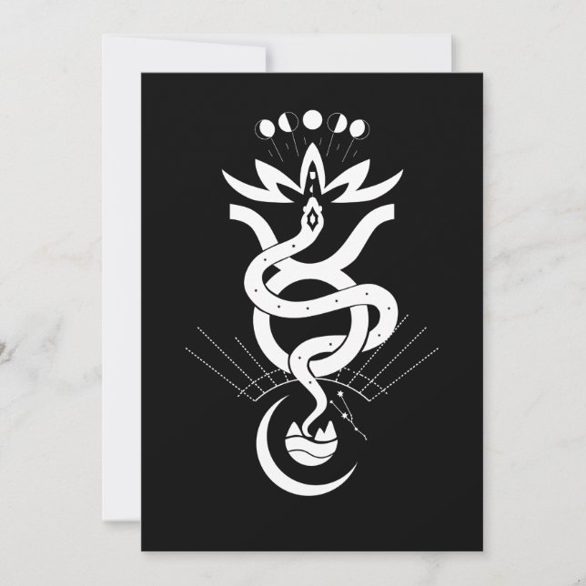 Original design for 2025 Snake printing, Taurus  Invitation (Front)