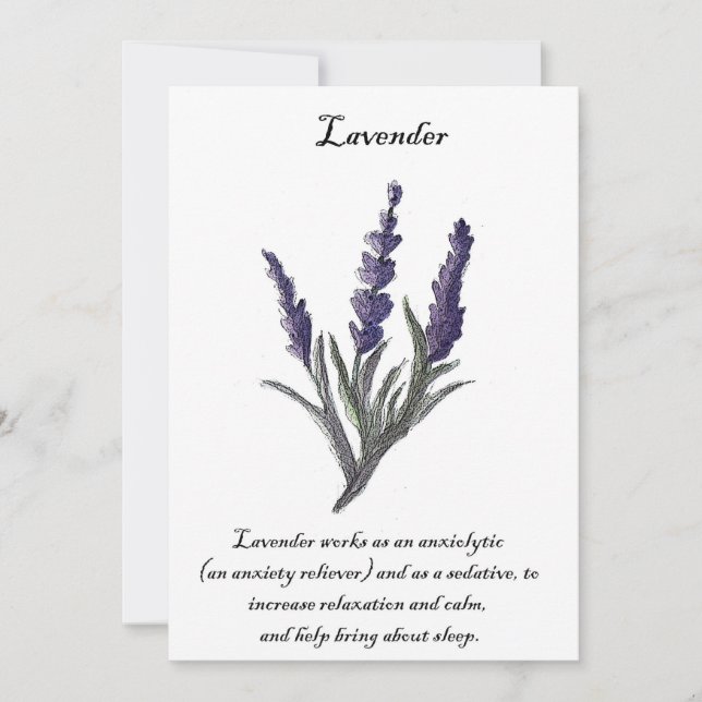 Original Design Lavender Card (Front)