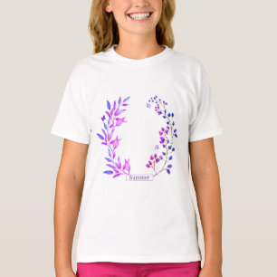 Original design of purple flowers and branches T-Shirt