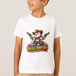 Original Design Westie Dog Cowboy T-Shirt