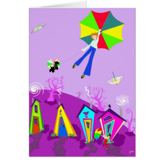 Original Digital Art Card, "In the Wind"