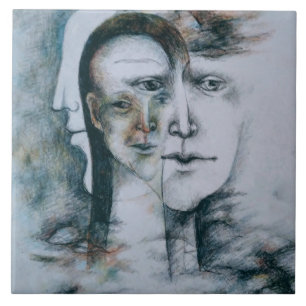 Original digital fine art surrealism tile
