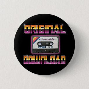 Original Download Cassette 6 Cm Round Badge