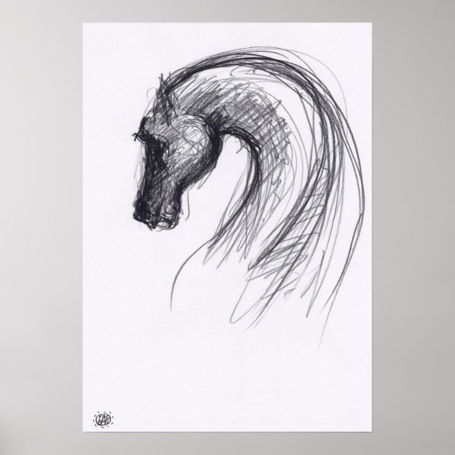 Original Drawing 1 Horse Year Zodiac Poster (Front)