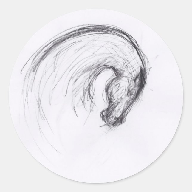 Original Drawing 2 Horse Year Zodiac Sticker (Front)